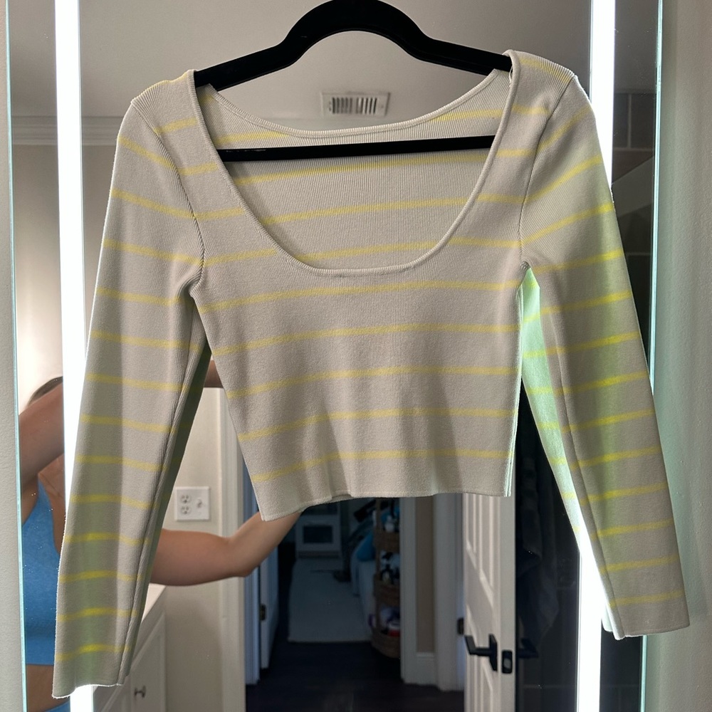 ZARA- pastel striped long sleeve